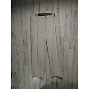 Eddie Bauer Pants Mens 36X30 Chino Relaxed Fit Beige  Cotton